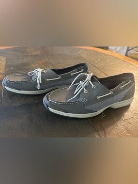 Timberland Men's Dark Gray and Light Gray Boat Shoes